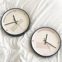 레터링 무소음 벽시계 2 colors