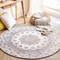 국산 150R 꽃문양 원형 사계절 카페트 침실 러그 거실 카펫트 3color