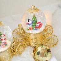 골드 마차 워터볼 오르골 (3type)