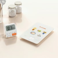 [무아스] 일러스트 에디션 주방 전자저울 초정밀 이유식 요리용