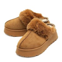 kami et muse Rich fur platform slippers_KM24w158