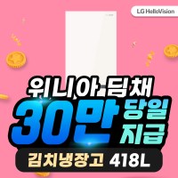 LG헬로비전 위니아딤채김치냉장고렌탈418L WDT42JLPISS 5년62900