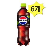 펩시 콜라 제로 일반용 500ml x 6개