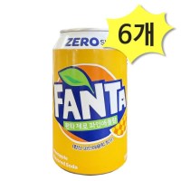 환타 제로 파인애플향 350ml x 6개