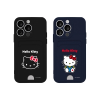 아이폰17 헬로키티 심플 파스텔 카드 젤리 케이스 (아이폰)