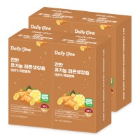 데일리원 진한 유기농 레몬생강즙 100% 착즙 원액 15g X 14포 4통