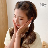 초소형 미니 헤어핀 아기 앞머리핀 옆머리 고정 집게핀 투명 블랙