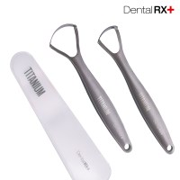 [2개세트] 덴탈RX 반영구 티타늄 혀클리너 백태 설태 제거