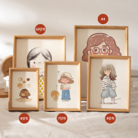 살림백과 인테리어 액자 우드 프레임 소담액자 6x8인치