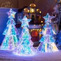 크리스마스 LED크리스탈 미니트리 3종 홈파티 어린이집 유치원 장식