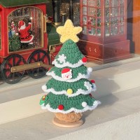 페이퍼가든 프리미엄 스노우 뜨개 트리 패키지 포함 크리스마스 장식