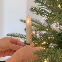 LED 촛불 집게 조명 10P + 리모컨 - 트리 장식