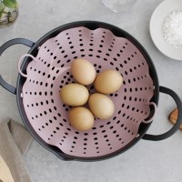 실리콘 찜기 만두 계란 찜시트 찜솥 찜통 깔개 찜판 레드