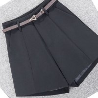 숏팬츠 반바지 FR-161850 핀턱 슬렉스 올드머니 벨트포함