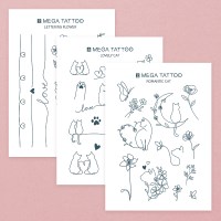 MEGA TATTOO 감성 타투스티커 6종(택1)