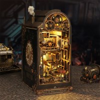 DIY 북엔드 책꽂이 미니어처 스팀 기어 팩토리