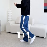 [1+1] 남자 테잎 라인 트랙 팬츠 데일리 바지