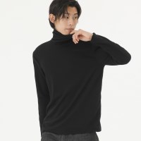 터틀넥 폴라 니트 black