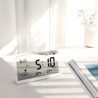 Banana 유리나무 날씨온습도 디지털시계3세대 터치