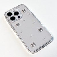 [호페아] 실버 리본 폰케이스 (아이폰)