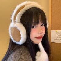 방한 귀마개 겨울 여성 퍼 접이식 귀덮개 귀도리 양털귀마개