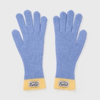 COLOR BLOCK KNIT-SKY BLUE(핑거홀 장갑)