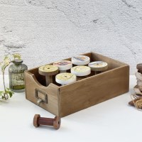 넘버853 빈티지 우드 상자 - 네임택