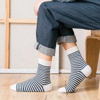 남성 스트라이프 중목양말 8켤레
