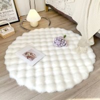 라운드 퍼 부드러운 극세사 러그 5type