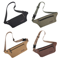 남성 여성 힙색 슬링백 캔버스 여행용 러닝 등산 허리쌕 가방