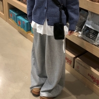 코이니 허리밴딩 와이드 롱팬츠 바지