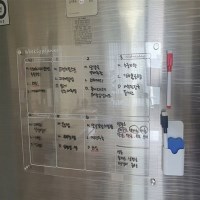 냉장고 아크릴 자석보드 펜통 지우개 마커팬포함 풀세트