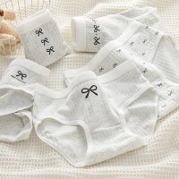 호푸 러블리 리본 드로즈 순면 사각팬티 5p set