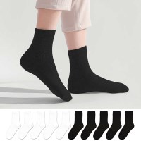 10켤레 여성 에센셜 무지 중목양말