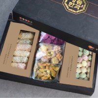 명절선물세트 실속 프리미엄 궁중한과 8호 찹쌀혼합유과 1kg  고급명
