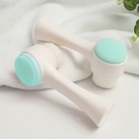 듀얼 초극세 모공 세안 브러쉬 실리콘 클렌징 브러시 저자극 미세모