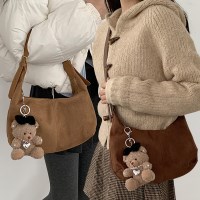 [2웨이] 코라 스웨이드 반달 호보 백 (25BA001)