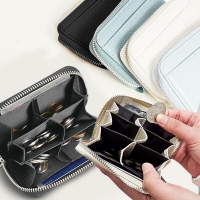 트래블라라 6칸 일본 엔화 동전 여행용 케이스 대용량 올인원 동전지