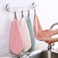 극세사 주방 핸드타월 고리수건 행주 타올 고리형