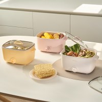 단미 사각 라면포트 멀티쿠커2.5L (본품+스텐 찜기 트레이 세트)