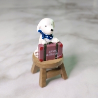 가든장식 애니멀 가든픽(트렁크와 강아지)