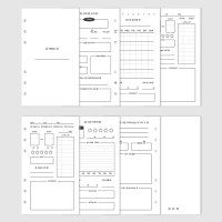 [A6] 온 더 그라운드 6공 야구 다이어리 리필용 속지 (192p)