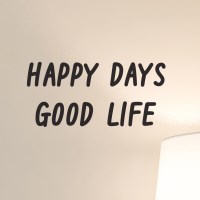 happy days good life 감성 레터링 인테리어 스티커