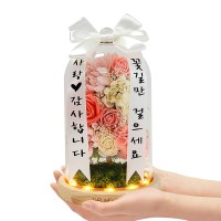 미니화환 샤로즈 유리돔 개업 승진 환갑 집들이 선물