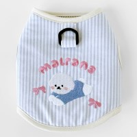 스트라이프 커스텀 조끼 하네스 (블루)