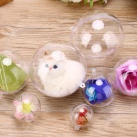 투명 플라스틱볼 6p세트 8cm 아크릴구 투명캡슐