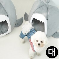 레드퍼피 강아지하우스 파도상어 하우스 그레이 대형