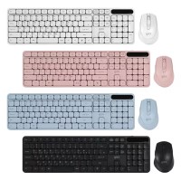 지클릭커 오피스프로 WMK70 사일런스L 무선 키보드 마우스 세트