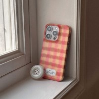 warm check pattern 디자인 [하드 폰케이스]