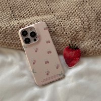 strawberry flower pattern 디자인 [하드 폰케이스]